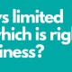sole trader vs limited company: which is right for your business?