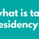 Accounting Wise - what is tax residency